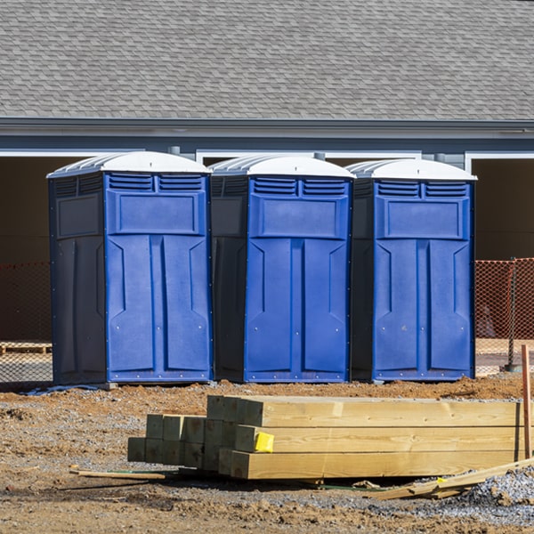 are there any restrictions on where i can place the portable restrooms during my rental period in Edna KS